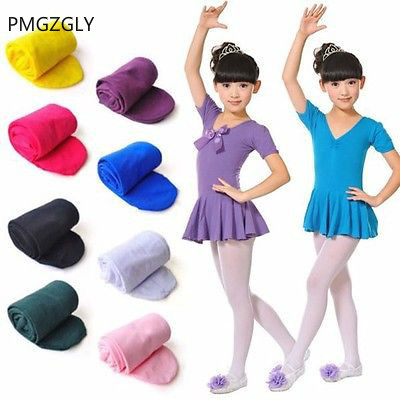 1 to 7 Y Girls Stockings Kids  Tights Leg Pantyhose solid  Hosiery  Stockings  Opaque Ballet  Dance size  S,M,L Girl Tights ► Photo 1/5