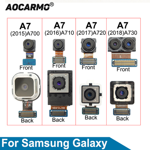 Aocarmo For Samsung Galaxy A7 A710 (2016) A720 (2017) A730 (2022) Front Face + Back Rear Camera Module Big Camera Flex Cable ► Photo 1/6