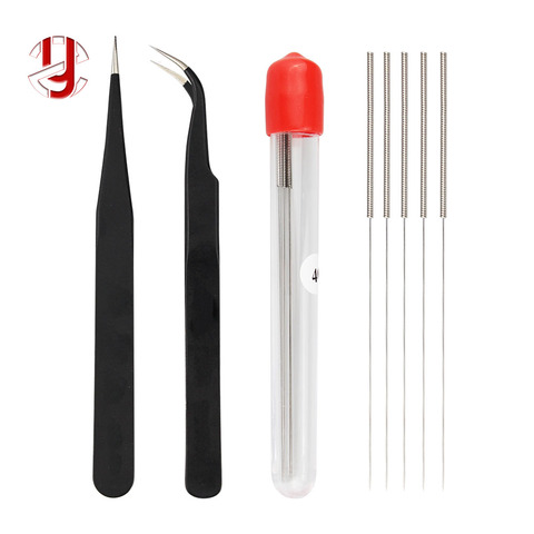3D Printer Parts Nozzle cleaner Bendable Drill Bit and Tweezers for Extruder Cleaning of V6 j-head Hotend Nozzle ► Photo 1/6
