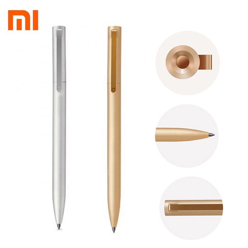 Xiaomi Gold Sliver Mijia 28g Metal Sign Pen MI Pen 0.5mm Original xiaomi  Signing Pen , with Refill Ink Blue Red Black - Price history & Review