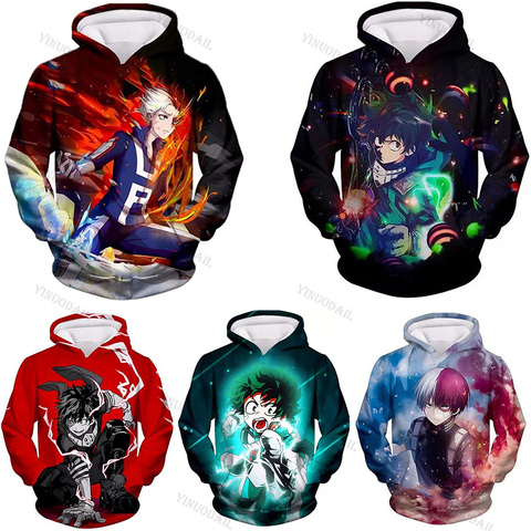 Anime My Hero Academia Cosplay Costumes Coat Jacket Sweater T-shirt Casual Hoodie Autumn Fashion Women Halloween Costumes Men ► Photo 1/6