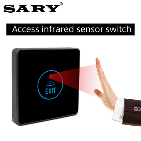 Access control infrared sensor switch DC12Vself-resetting exit button  non-contact door opening switch ► Photo 1/5