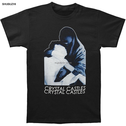 Crystal Castles Men's Burka Slim Fit T-shirt Black Summer Short Sleeve Shirts Tops S~3Xl Big Size  Tees T Shirt ► Photo 1/6