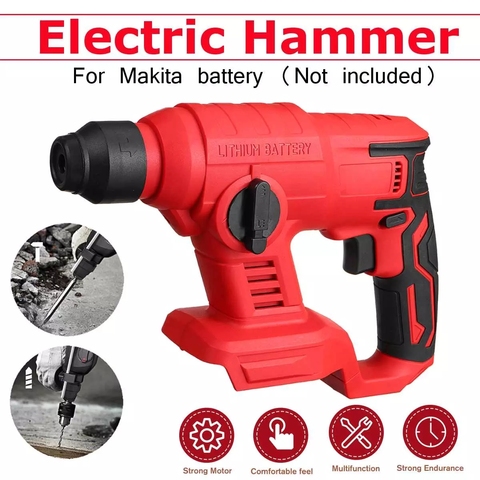 18V Electric Cordless Rotary Hammer Drill Brushless Concrete Breaker Tool 2 Modes For 18V Makita Battery without Battery ► Photo 1/6