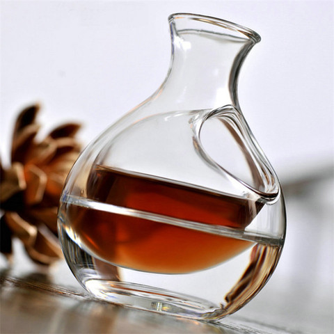 Glass Wine Bottle Hole Sake Ice Jug Hamster Nest Cooling Brandy Whiskey Beer Decanter Transparent Wine Carafe Superior Bar Tools ► Photo 1/6