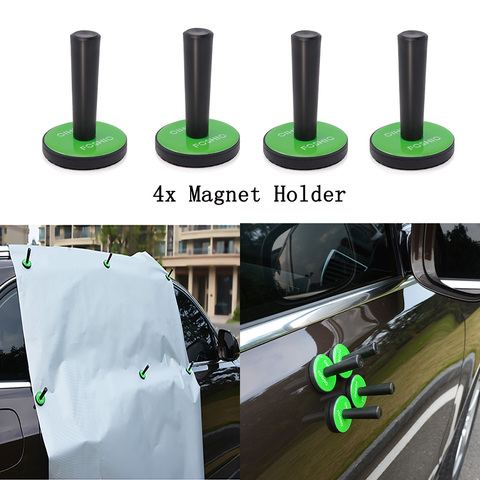 FOSHIO 4pcs Vinyl Car Auto Wrap Magnet Holders Window Tint Carbon Fiber Decorative Film Car Sticker Wrapping Fixer Accessories ► Photo 1/6