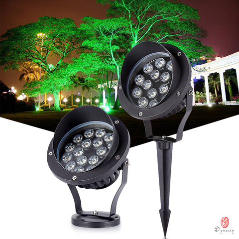 LED Outdoor Spotlight 12V/24V/220V Floodlight Garden Landscape Wall Wash Lighting IP68 Rates Tree Grasses Backyard Lawn Lamp ► Photo 1/6