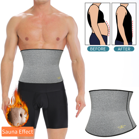 Mens Waist Trainer Modeling Belt Belly Cincher Shapers Slimming Body Shaper Weight Loss Shapewear Abdominal Sweat Slim Trimmer ► Photo 1/6