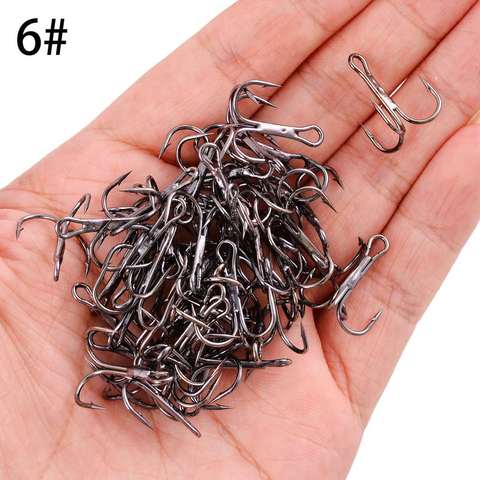 10pcs/ Box Super Sharp Treble Fishing Hooks Set High Quality Barbed Fishhooks Carp Triple Hooks Sea Tackle Accessories ► Photo 1/6