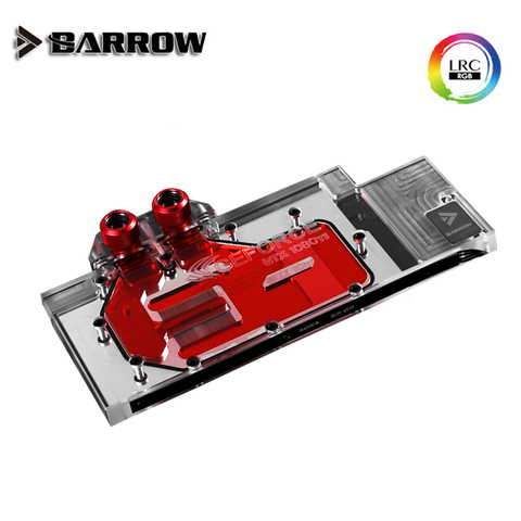 Barrow Full coverage GPU water block for VGA INNO3D ichll GTX1080Ti/1080/1070Ti/1070, 5V ARGB 3PIN Motherboard AURA SYNC ► Photo 1/6