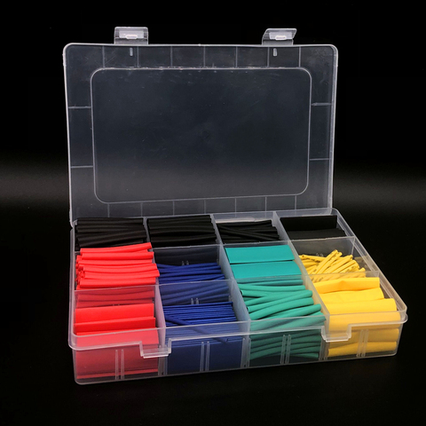 530PCS Heat Shrink Tube Tubing Insulation Shrinkable Tube Assortment Electronic Polyolefin Wire Cable Sleeve Kit ► Photo 1/5