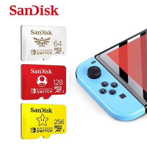 SanDisk – carte micro sd de 128 go, Nintendo Switch, 64 go, 256 go
