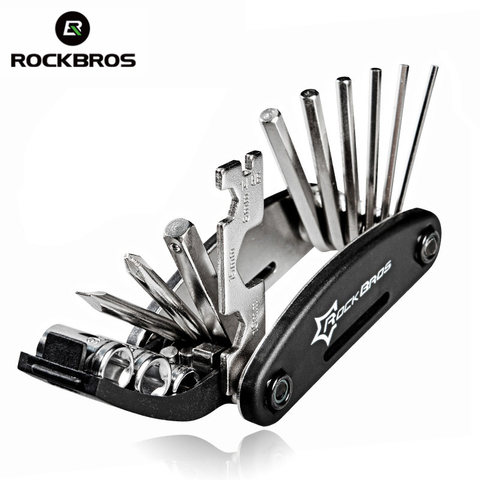 ROCKBROS  Cycling Tools Kit 16 in 1 Multitool  Brompton Cycling Screwdriver Tool MTB Mountain Bicycle Accessories ► Photo 1/6