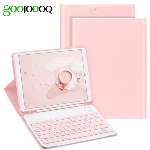 GOOJODOQ Bluetooth Keyboard Case For iPad 10.2 8th Pro 11 2022 Air 3 10.5 Air 4 10.9 2022 9.7 Air 2 7th Generation Case Mini 5 ► Photo 1/6