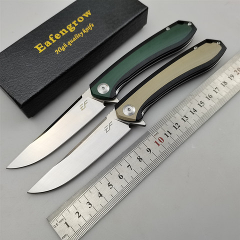 Eafengrow EF1947 Folding D2 Blade G10 Pocket Survival Hunting Tactical Flipper Outdoor Camping Kitchen Rescue Gift EDC Knife ► Photo 1/6