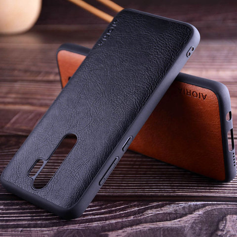 PU Leather skin case for Xiaomi Redmi Note 8 pro Soft TPU&Hard PC 2in1 Material coque fundas for Redmi Note 8 ► Photo 1/6