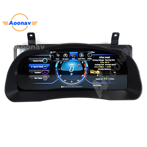 Android 9.0 Car LCD Meter instrument dashboard screen GPS Navigation For Toyota Highlander 2015-2022 Multimedia player head unit ► Photo 1/6