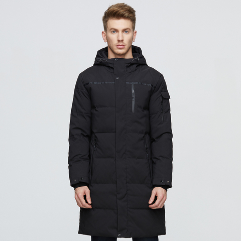 2022 Winter Men Long Down Jacket Hooded High Quality Loose White Duck Down Coat Men Thick Warm Winter Down Parkas Men Snow Coat ► Photo 1/6