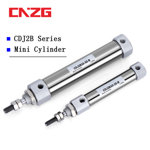 Double Acting Pneumatic Air Cylinder Mini Small CDJ2B Type Single Rod 10mm 12mm 16mm Bore 20mm 25mm 30mm 150mm Stroke CDJ2B16 ► Photo 1/6