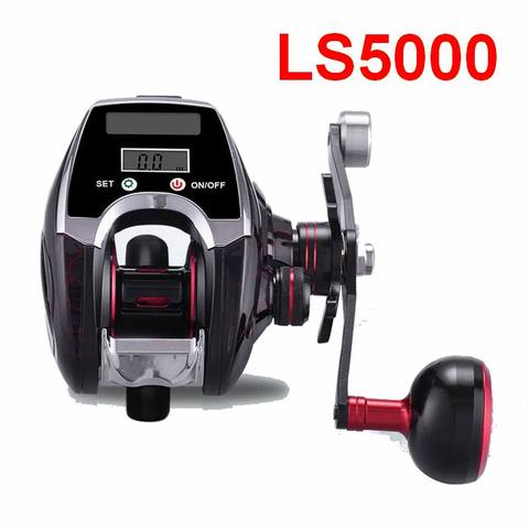 LS5000 Solar USB Charging Digital Night Visible Seawater Corrosion Protected Fishing Reel Waterproof 0.2mm-240M 8Kgs Magnetic ► Photo 1/1
