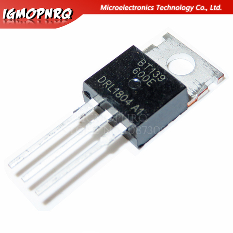 10pcs free shipping BT139-600E BT139 BT139-600  600V 18A Triacs RAIL TRIAC TO-220  new original ► Photo 1/1