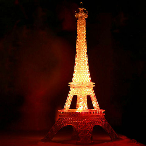 3D illusion Eiffel Tower Bedroom Night Color Change Desk Table LED Light Lamp Christmas New Year Gift 2022 ► Photo 1/6