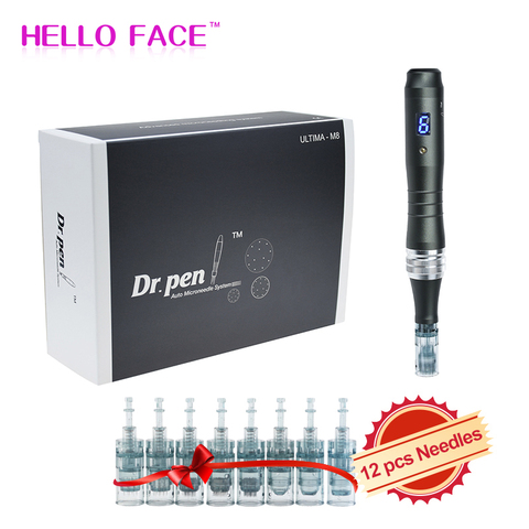 Dr pen Ultima M8 With 10 pcs Cartridges Wireless Derma Pen Skin Care Kit Microneedle Home Use Beauty Machine ► Photo 1/6