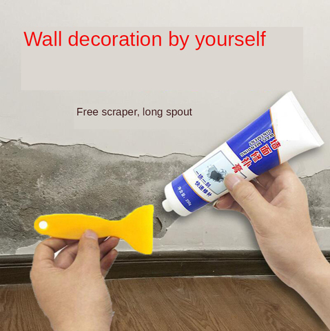 Wall Repair Cream Waterproof Plaster and Paint Universal Mending Paste Repair for Cracked Peeled Holes Wall Scraper ► Photo 1/6