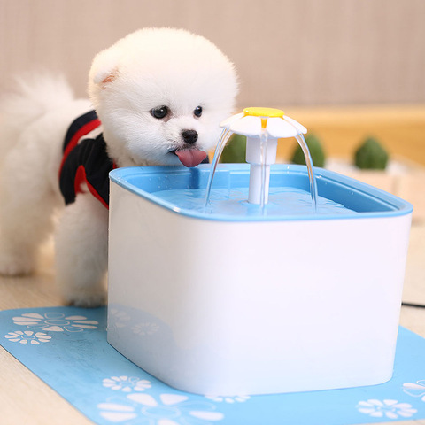 Automatic Pet Water Fountain Cat Dog Electric Drinker Bowl Drinking Flower Water Dispenser triple Filters Pet Water Fountain ► Photo 1/6