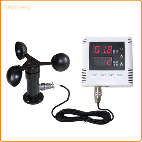 RS485 Tower Crane Wind Alarm Device Controller Wind Meter Sensor Anemometer Display Engineering ► Photo 1/3