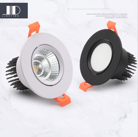 Led Spotlight Ceiling Lamp Recessed LED COB Downlight Dimmable 220V 110V Warm / Pure/Cold White Round Led Spot Light ► Photo 1/6