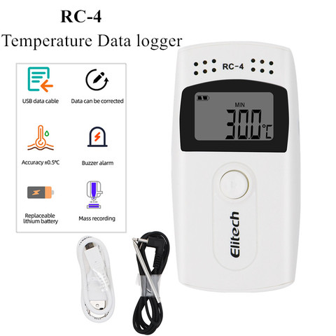 RC-4 USB Temperature Data logger Datalogger Recorder External Sensor 16000 Point Temperature Recorder Built-in NTC Sensor 40%OFF ► Photo 1/6