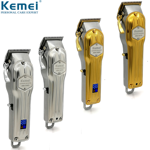 Kemei Professional All Metal Hair Clipper Men Electric Hair Trimmer Fade Hair Cutter Haircut Machine Barber shop KM-1976 KM-1977 ► Photo 1/6