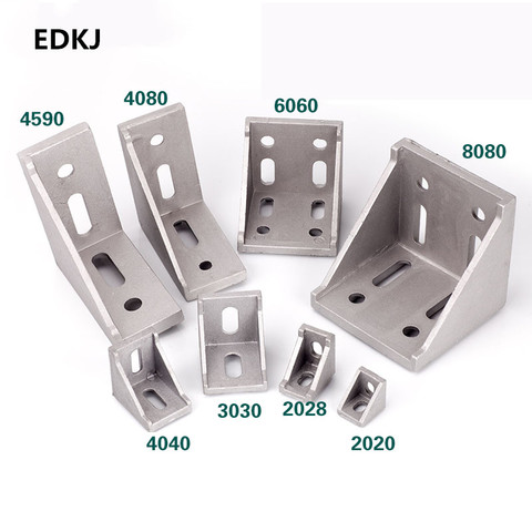 5/10pcs 2022 2028 3030 3060 4040 4080 6060 8080 Aluminum corner bracket for 20/30/40/45/60 Aluminum profile connector CNC Router ► Photo 1/6