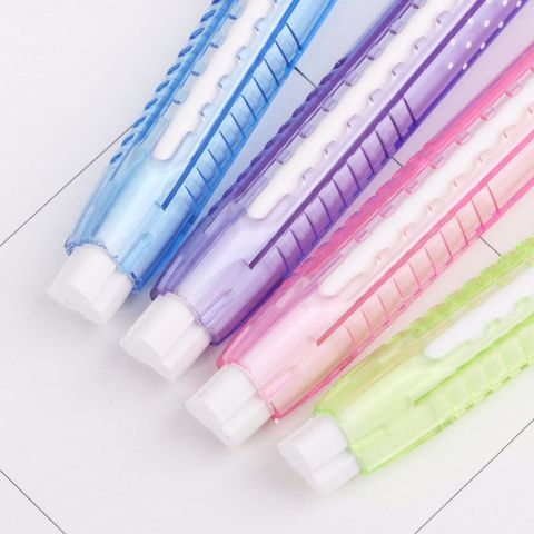 Creative Mechanical Pen Shape Eraser Rubber Retractable Stationery School Supplies Student Kids Gift Toy ► Photo 1/6