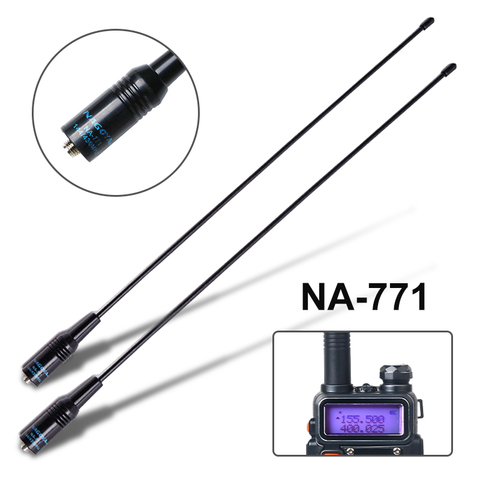 2pcs NA-771 SMA-F Antenna Long Walkie talkie Antenna Signal Extend NA771 Antenna for BaoFeng walkie talkie UV5R BF888S UV82 ► Photo 1/6