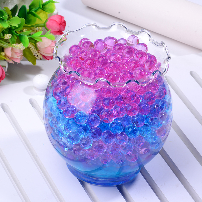 Purple Water Marbles Crystal Soil Gel Ball Plants Decoration Wedding Centerpiece 