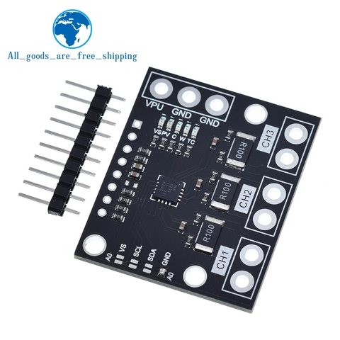 INA3221 Triple-Channel Module, High-Side Measurement, Shunt and Bus Voltage Monitor with I 2C- and SMBUS-Compatible Interface ► Photo 1/6