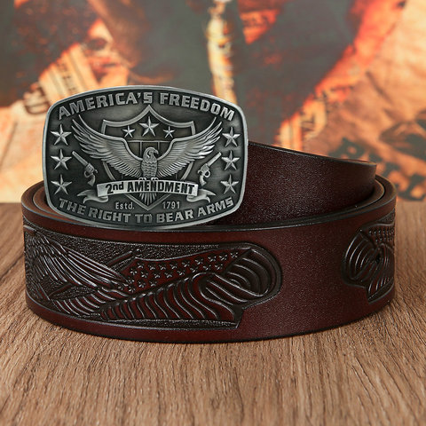 Western Cowboys Second Amendment Legacy Attitude Buckle ► Photo 1/4