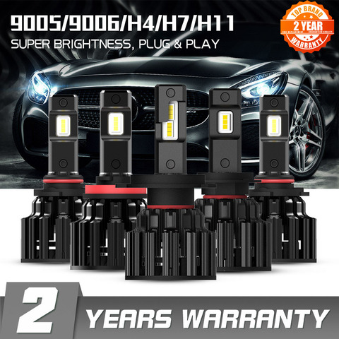 NOVSIGHT H7 LED H4 H11 9006 9005 Car Headlights Bulbs 100W 20000LM Decoder Automobile LED Headlamp Front Lights 6000K 12V 24V ► Photo 1/6