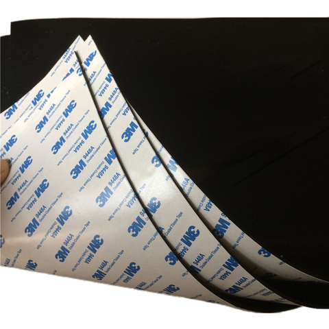1PCS Black Silicone Rubber Sheet Self Adhesive High Temp Mat 300x300x0.5/1/1.5/2/3/4mm ► Photo 1/4