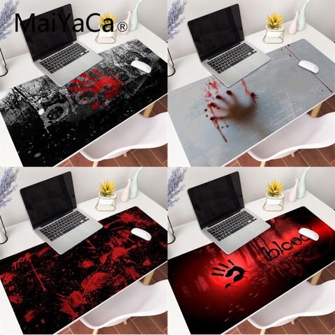 MaiYaCa Bloody DIY Design Pattern Gamer Mouse pads Gaming Mouse Pad Large Locking Edge Keyboard Table Cover for lol Dota Cs Go ► Photo 1/6