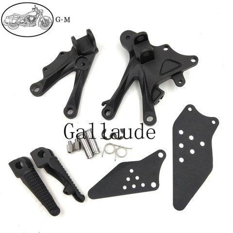 Motorcycle Front Footrest Foot Pegs Set For Kawasaki Ninja ZX1000 ZX10R ZX-10R 2006 2007 2008 2009 2010 ► Photo 1/4