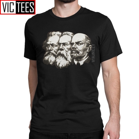 Men T-Shirt Marx Engels And Lenin The Soviet UnionTshirt Vintage Cotton Communist Communism Ussr Comrades ► Photo 1/6