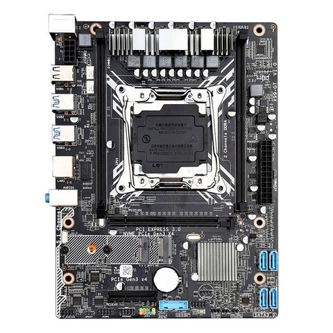 X99 Motherboard Dual Channels with NVME SSD M.2 WIFI-M.2 USB 3.0 Support E5 2678V3/2620V3/2650V3 Processors ► Photo 1/5