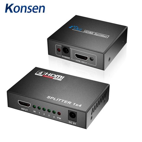 4K HDMI Splitter HDMI Switch Switcher 1X2 1x4  Full HD 1080p Video HDMI Switcher  Amplifier Dual Display For DVD For PS3 HDTV ► Photo 1/1