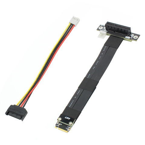 Riser PCIe x4 3.0 PCI-E 4x To M.2 M Key 2280 Riser Card Gen3.0 Cable M2 Key-M PCI-Express Extension cord 32G/bps ► Photo 1/1