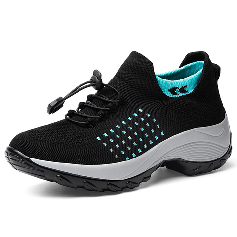 Women Casual Shoes Walking Sneakers Women Mesh Lace Up Flat Shoes Sneakers Woman Tenis Feminino Vulcanized Shoes Tenis Feminino ► Photo 1/6