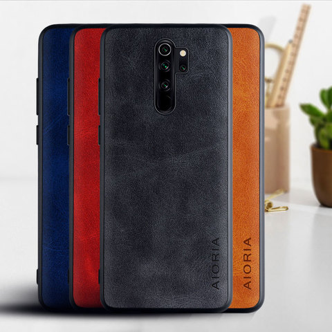 Case for Xiaomi Redmi Note 8 Pro 8T Luxury Vintage leather skin phone cover for xiaomi redmi note 8 pro 8t case funda coque capa ► Photo 1/6