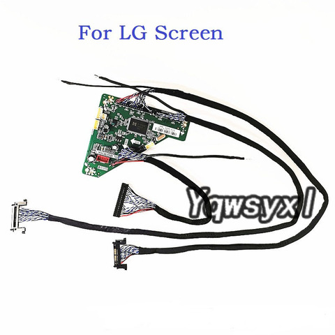 Yqwsyxl  Universal LCD LED screen 120HZ TURN board  PL.MS6M30K.1 with screen cable  for LG/samsung screen Control Board kit ► Photo 1/6